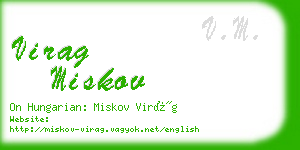 virag miskov business card